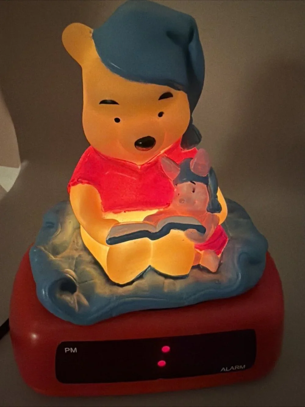 Vintage Winnie the Pooh Alarm Clock And Nightlight - Used Fully Functioning